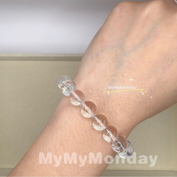 Clear Quartz Bracelet 9mm - Picture 3 of 4